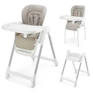 KINDERKRAFT Stolička jedálenská 3v1 Tulo Beige