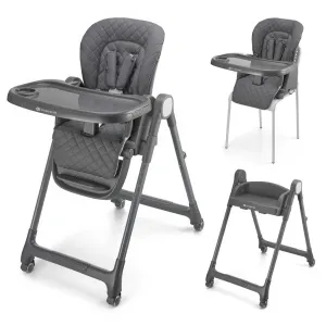 KINDERKRAFT Stolička jedálenská 3v1 Tulo Grey