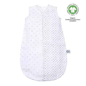 MOTHERHOOD Vak na spanie mušelínový BIO Grey and Black Dots 6-18 m 0,5 tog