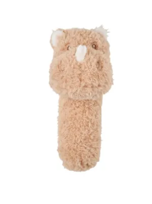 NATTOU Hračka plyšová hrkálka Teddy nosorožec 14 cm, 0m+