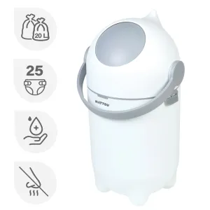NATTOU Kôš na plienky Dropy White 27 cm, 20l