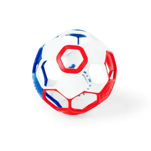 OBALL Hračka Oball RATTLE GOALS™ 10 cm Red, White & Blue  0m+