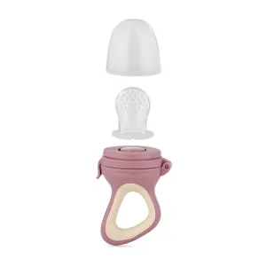 PETITE&MARS Cumlík silikónový na kŕmenie Fruzi Rose&Sand 6m+