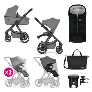 PETITE&MARS Kočík kombinovaný ICON 2v1 Dove Grey XXL RWS