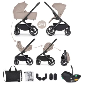 PETITE&MARS Kočík kombinovaný SCOUT 3v1 Cappuccino Cream s Core Pro i-Size 