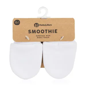 PETITE&MARS Rukavičky kojenecké Smoothie Infinity White