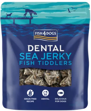 FISH4DOGS Maškrty pre psov DENTAL SEA morská ryba - rybičky 115 g