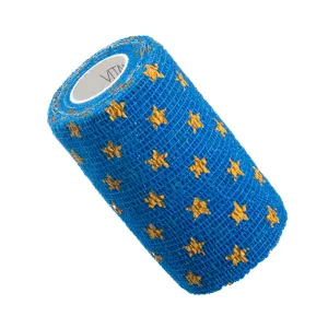 VITAMMY Autoband Samolepiaca bandáž s potlačou hviezdy, modrá, 10cmx450cm
