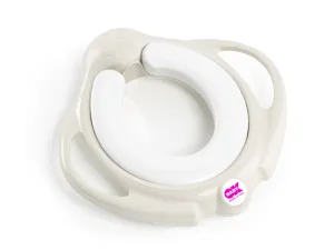 OK BABY Redukcia na WC mäkká protišmyková s rukoväťami Pinguo Soft White