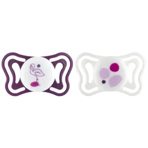 CHICCO Cumlíky Physioforma Light silikónové ortodontické ružové 16-36m, 2 ks