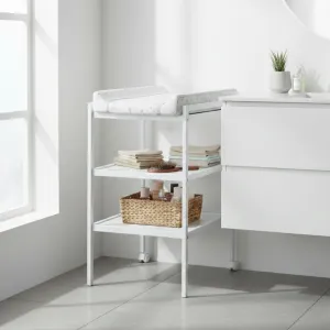 PETITE&MARS Pult prebaľovací drevený Lumi White Wood
