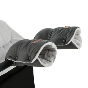 PETITE&MARS Rukávnik / rukavice Jasie na kočík Charcoal Grey