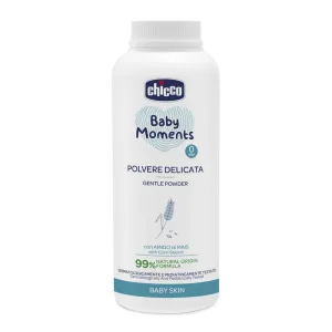 CHICCO Púder detský Baby Moments s kaolínom a kukuričným škrobom 99% prírodných zložiek, 130 g