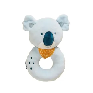 Miniland Mäkká senzorická hrkálka Koala – Textilná hračka pre bábätká od 0m+