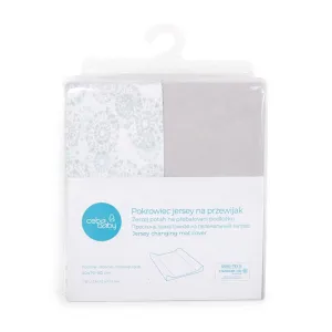 CEBA BABY Poťah na prebaľovaciu podložku 50x70-80 cm 2 ks Light Grey+Dande