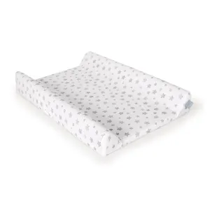 CEBA BABY Poťah na prebaľovaciu podložku 50x70-80 cm 2 ks Light Grey+Grey Stars