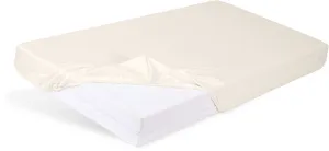 BABYMATEX Plachta napínacia Jersey 60x120cm ecru, slonová kosť