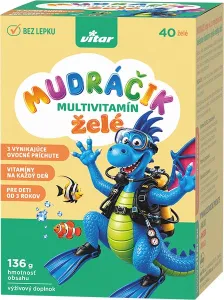 Vitar MUDRÁČIK multivitamín želé, 40 ks