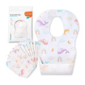 BABYONO Podbradníky jednorazové 10ks,  6m+
