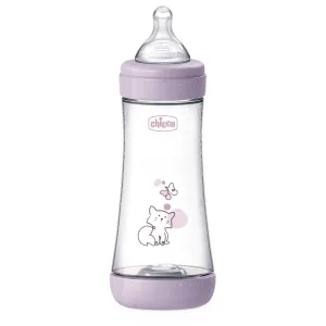 CHICCO Fľaša dojčenská antikoliková Perfect5 300 ml dievča rýchly prietok 4m+