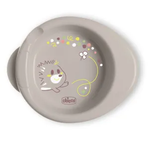 CHICCO Tanier protišmykový udržujúci teplé jedlo grey 6m+