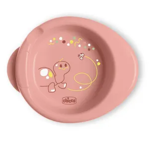 CHICCO Tanier protišmykový udržujúci teplé jedlo pink 6m+