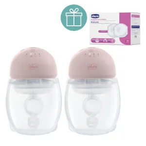 CHICCO Odsávačka materského mlieka elektrická Hands-free Duo + CHICCO Vložky do podprsenky 30ks