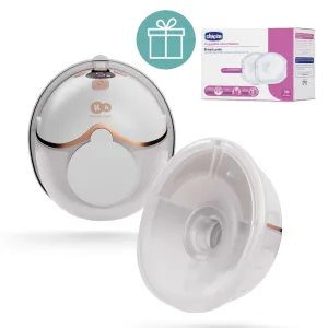 KINDERKRAFT Odsávačka mlieka Single Hands-free Mamaflow Gold + CHICCO Vložky do podprsenky 30ks