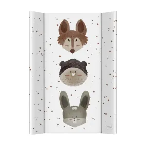 CEBA BABY Podložka prebaľovacia 2-hranná s pevnou doskou (50x70) Ultra Light Cute Animals
