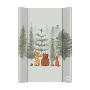 CEBA BABY Podložka prebaľovacia 2-hranná s pevnou doskou (50x70) Basic Forest Companions