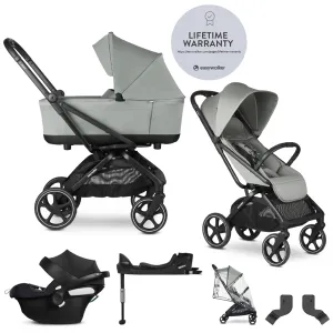 EASYWALKER SET Kočík kombinovaný 4v1 Rockey L Fresh Green + CYBEX Aton B2 i-Size + základňa