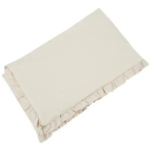 EKO Mantinel do postieľky bavlnený s volánikom Light Beige 180cm