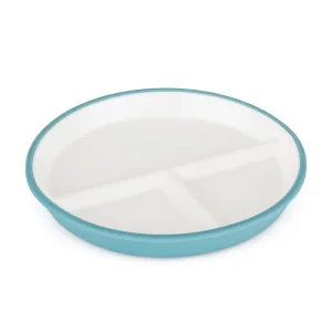 PETITE&MARS Tanier keramický so silikonovým obalom Teal Blue