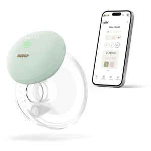 NENO Odsávačka mlieka Ovio Twin Duo bezdrôtová hands-free mušľová 3-fázová s aplikáciou, 2 × 180 ml