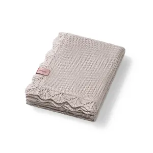 BABYONO Deka pletená bambusová Beige 75 x 100 cm