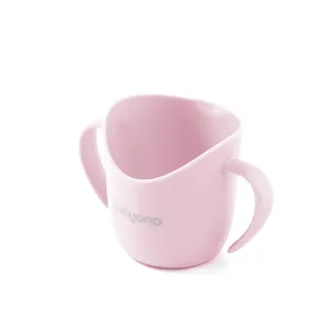 BABYONO Hrnček ergonomický s uškami 120 ml Pink, 6m+