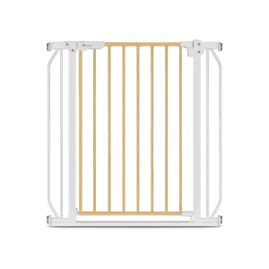 LIONELO Detská zábrana Truus Slim White Natural 75-105 cm