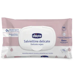 CHICCO Detské vlhčené obrúsky Delicate s harmančekom 72 ks