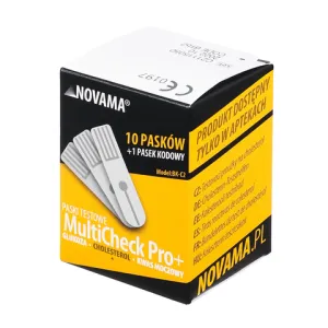 NOVAMA MultiCheck Pro+ Prúžky cholesterol