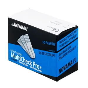 NOVAMA MultiCheck Pro+ Prúžky glukóza