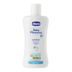 CHICCO Šampón na vlasy Baby Moments No tears 92 % prírodných zložiek 200 ml