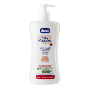 CHICCO Telové mlieko s dávkovačom Baby Moments Sensitive 500 ml, 0m+