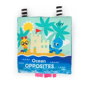 BABY EINSTEIN Mäkká kniha plná aktivít Ocean Opposites™, 0m+