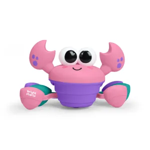 BRIGHT STARTS Hračka hudobná a multisenzorická Rockin' Crawling Crab™ - Pink, 6m+