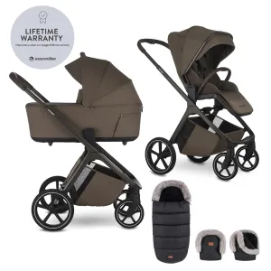 EASYWALKER Set kočík 2v1 Zoey Go Chestnut Brown XL s príslušenstvom