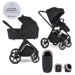 EASYWALKER Set kočík 2v1 Zoey Go Pure Black XL s príslušenstvom