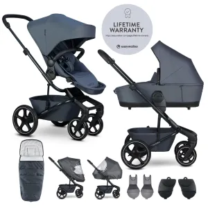 EASYWALKER Set XXL kočík kombinovaný Harvey NXT s príslušenstvom Deep Blue