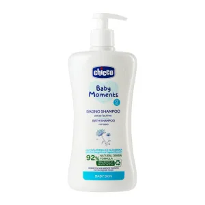 CHICCO Sprchový gél 2v1 na vlasy a telo s dávkovačom Baby Moments 500 ml, 0m+