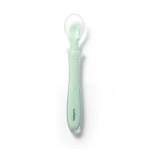 BABYONO Lyžička silikónová Mint 6m+