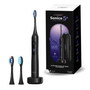 VITAMMY SONICE 5+ Black Sonická zubná kefka (5 režimov + displej) – Čierna